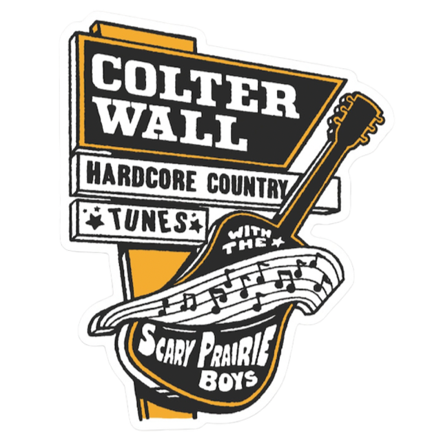 Colter Wall Guitar Sign Sticker