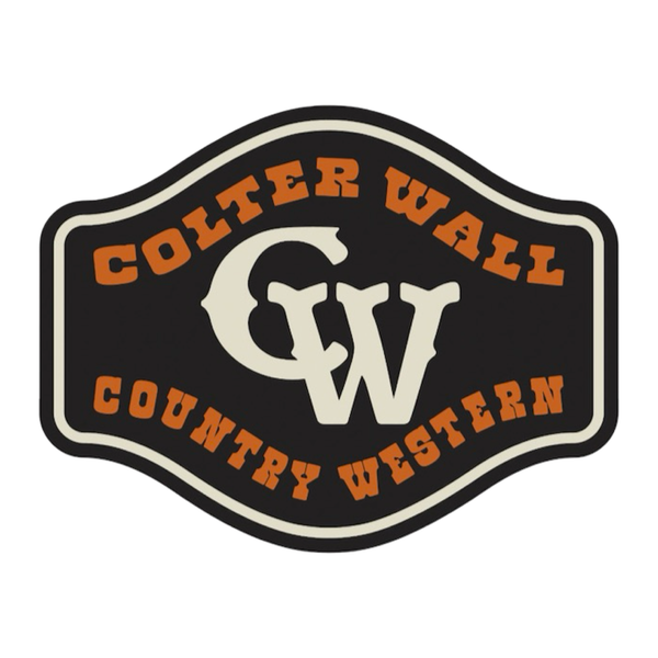 Colter Wall CW Country Sticker