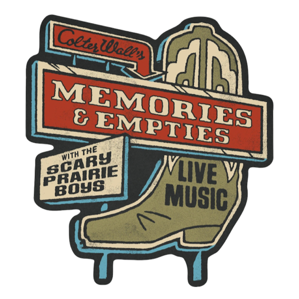 Colter Wall Boot Sign Sticker