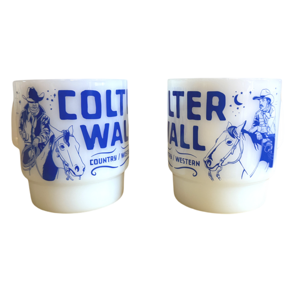 Colter Wall Cowboy Milk Glass Mug