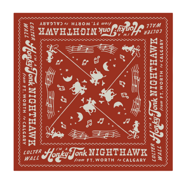 Colter Wall Honky-Tonk Nighhawk Bandana