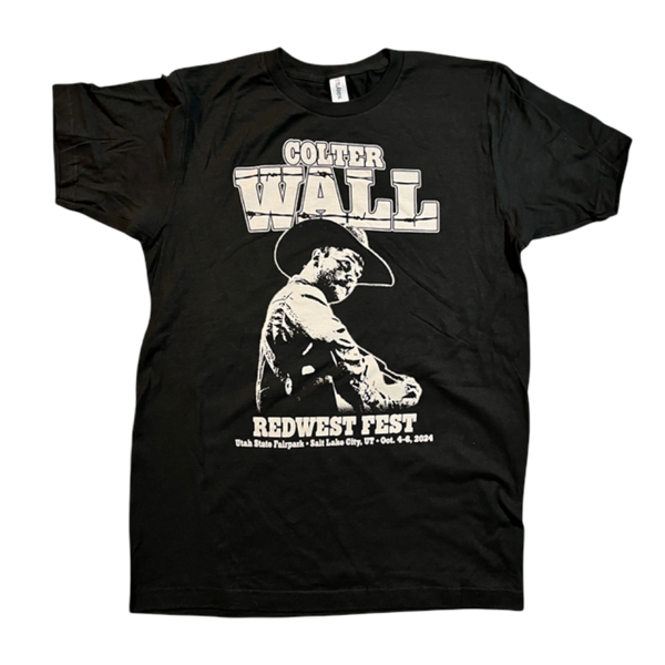Colter Wall  RedWest Fest Black Shirt
