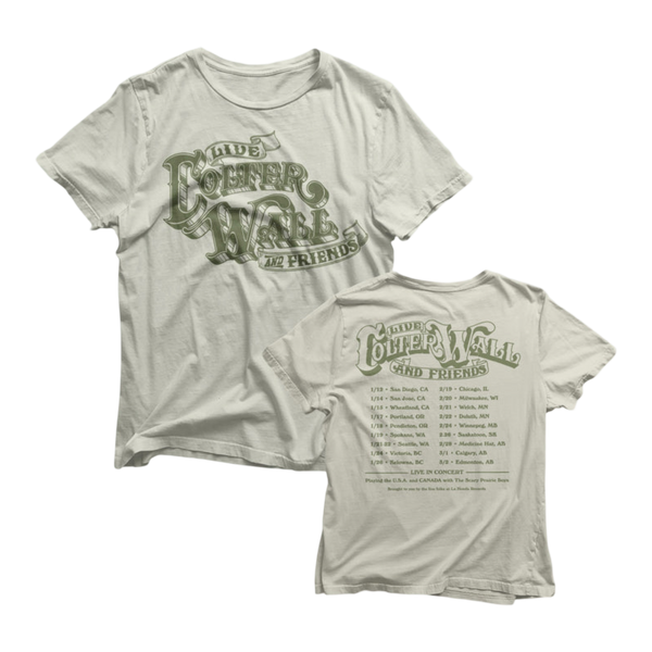 Colter Wall  & Friends Script 2025 Tour Shirt