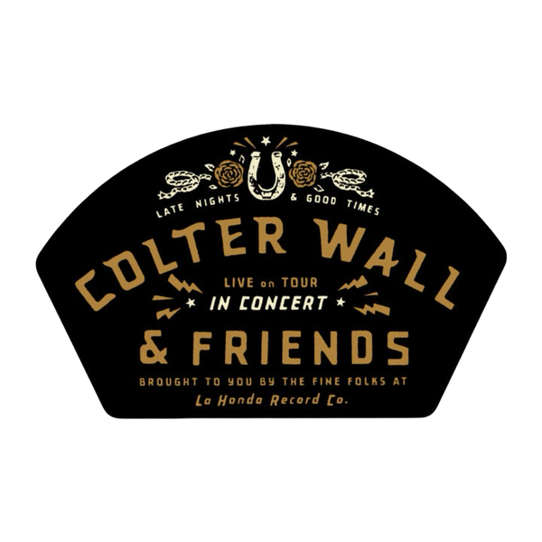 Colter Wall and Friends In Concert 2025 Tour Sticker