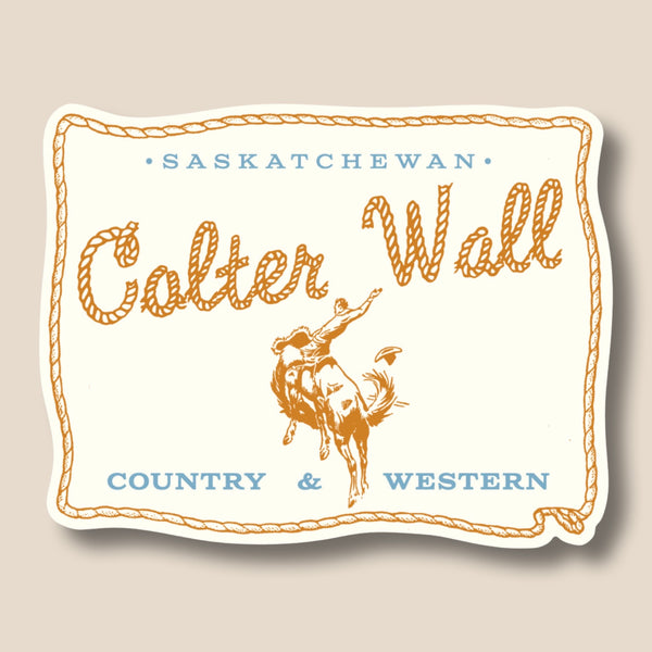 Colter Wall Sask Sticker