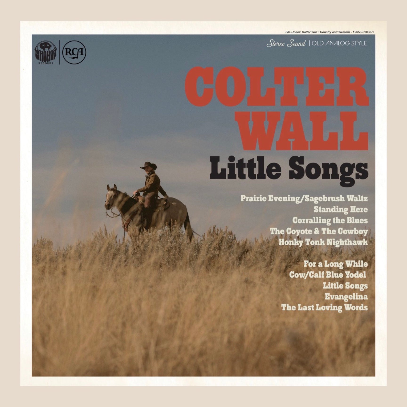 Colter Wall Little Songs DELUXE Edition 180g Vinyl