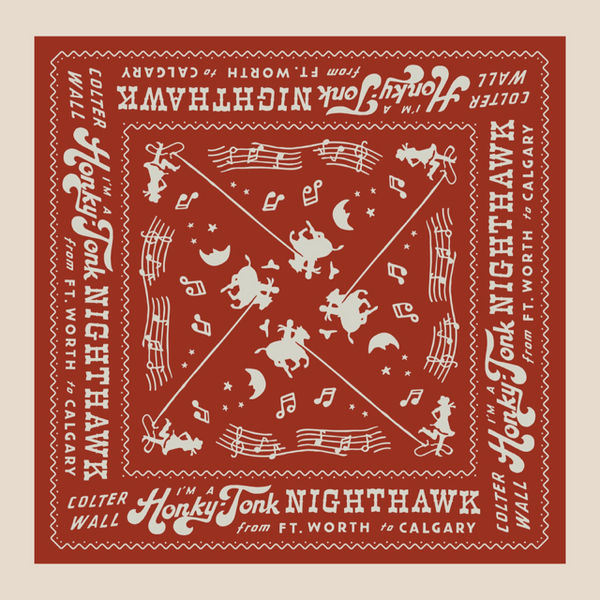 Colter Wall Honky-Tonk Nighhawk Bandana